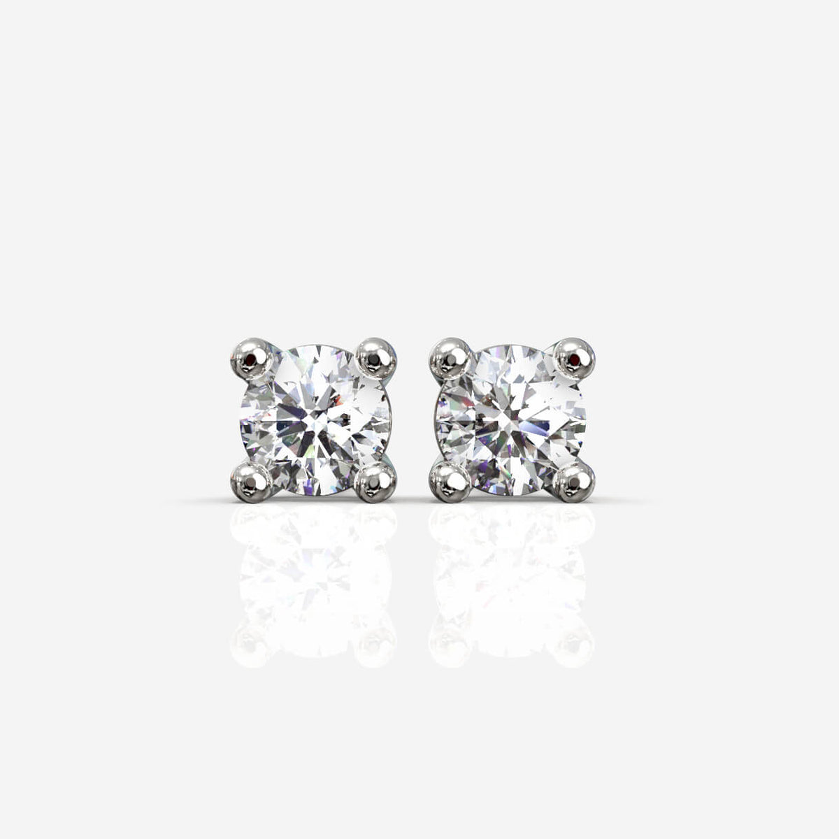 Diamantørestikker i 18 kt hvidguld, 0,20–0,80 ct. pr. par, produktfoto