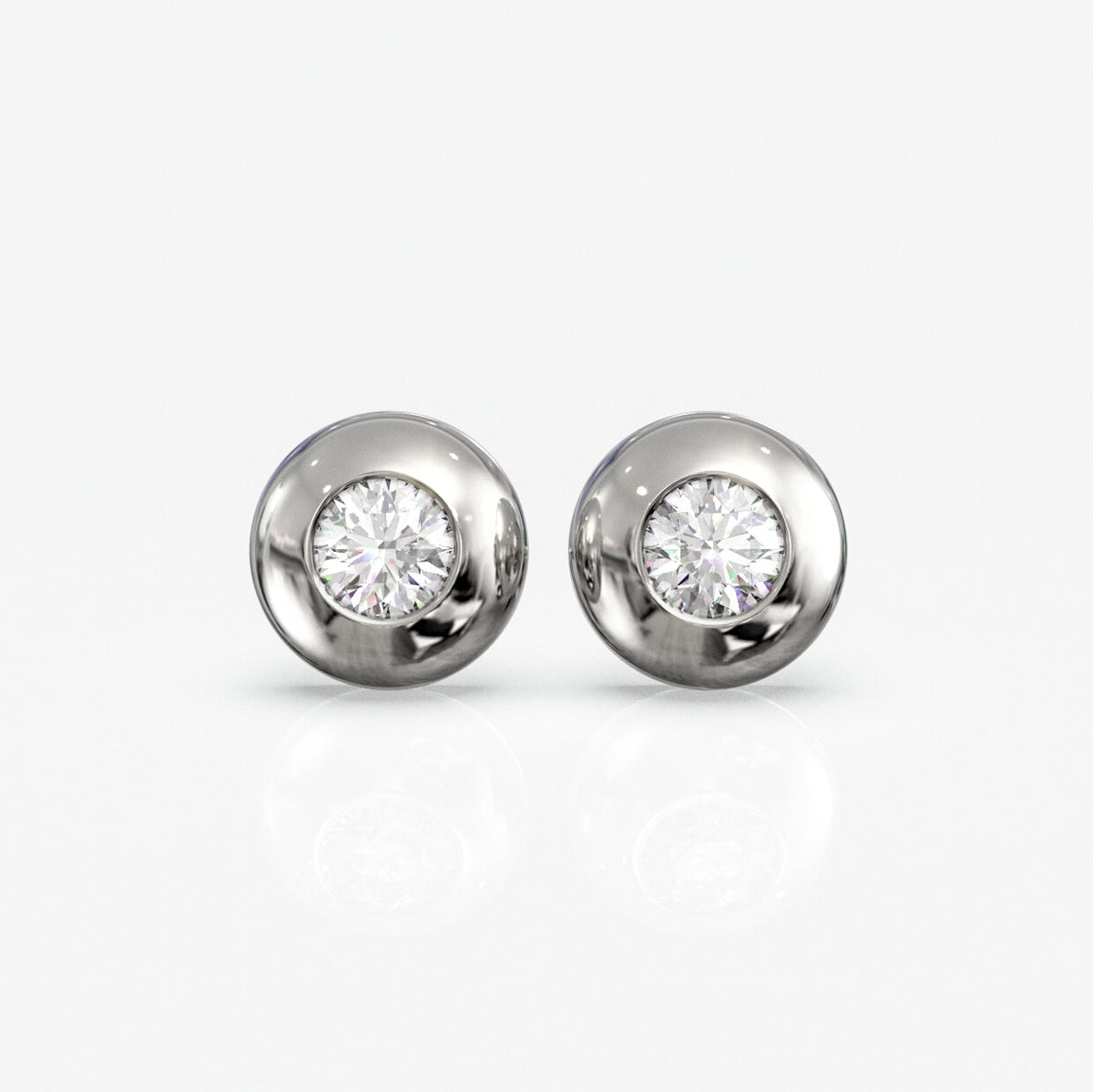 Diamantørestikker i 18 kt hvidguld, 0,20 ct. pr. par, produktfoto
