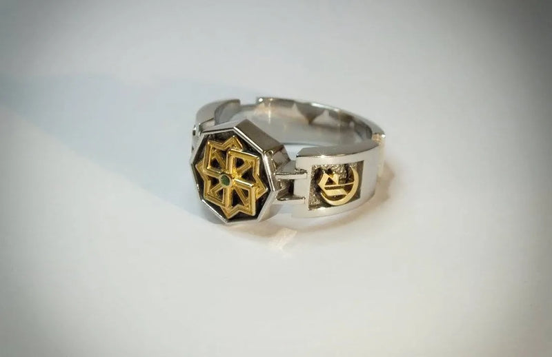 Ring med stjernemotiv
